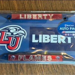Wincraft Liberty Flames Red and Blue Auto Plate Frame